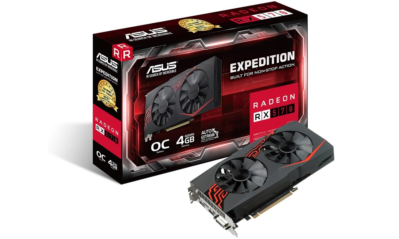 ASUS Radeon RX 570 OC 4GB GDDR5 - Karty graficzne AMD - Sklep
